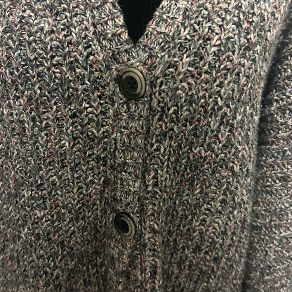 Cabi Cozy Gray Knit Cardigan Sweater Small - Picture 3 of 6